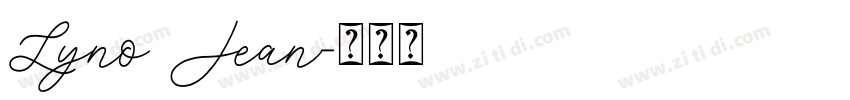 Lyno Jean字体转换